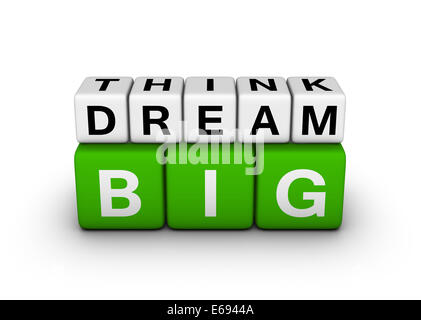 big think big dream symbol Stock Photo