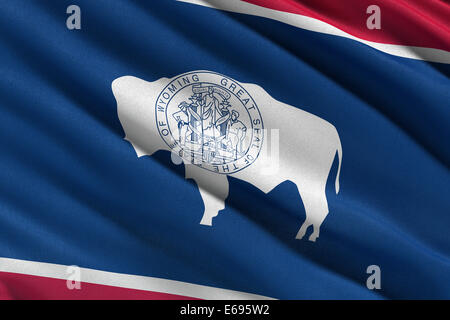 Flag of Wyoming Stock Photo