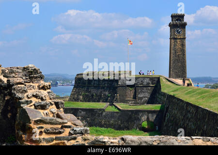 The Bell Tower in the Moon Bastion, UNESCO World Heritage Site, Galle Fort, Galle, Southern Province, Sri Lanka Stock Photo