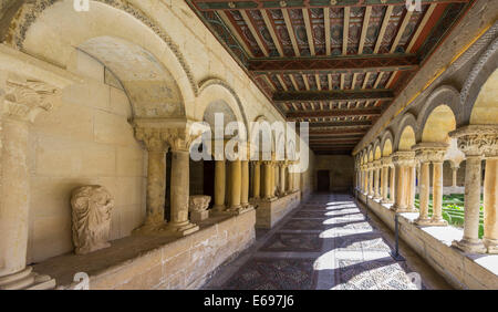 Cloister of the Benedictine monastery of Santo Domingo de Silos, Castile and León, Spain Stock Photo