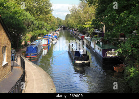 Regents Canal at 'Little Venice' in London Stock Photo