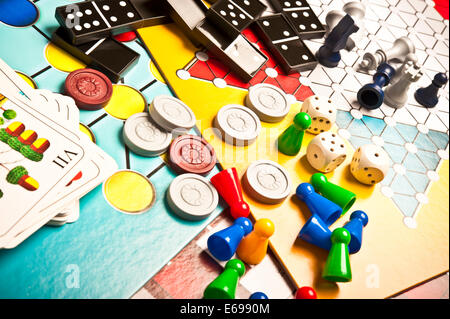 various board games Stock Photo