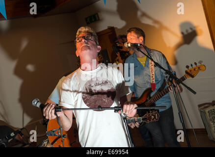 Ken McCluskey performs live on stage as The Bluebells at The Griffin on August 5, 2014 in Glasgow, Scotland Stock Photo