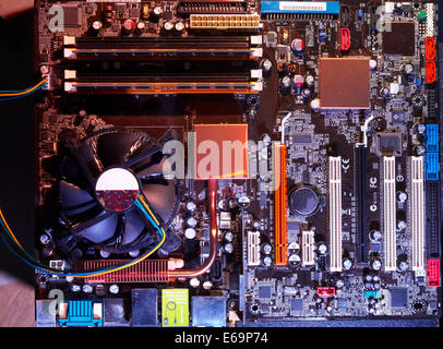 hardware,circuit board,processor Stock Photo