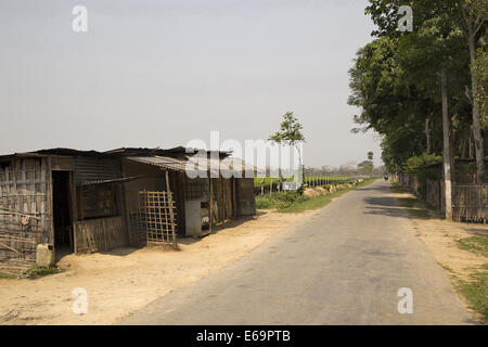 A landscape in village, Jorhat, Assam Stock Photo