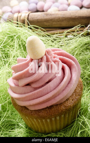 easter,easter nest,cupcake Stock Photo