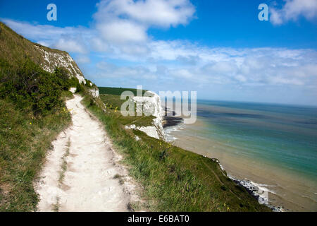 Dover, England - The White Cliffs of Dover side view Stock Photo