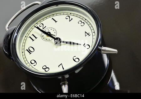 classic alarm clock, close up, full frame Stock Photo