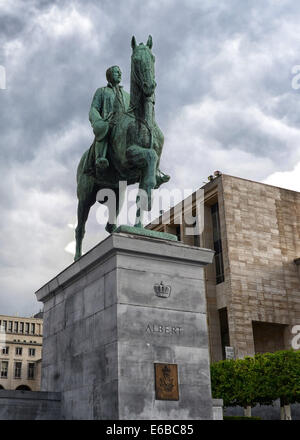 Monument of King Albert I in Brussels, Belgium Stock Photo