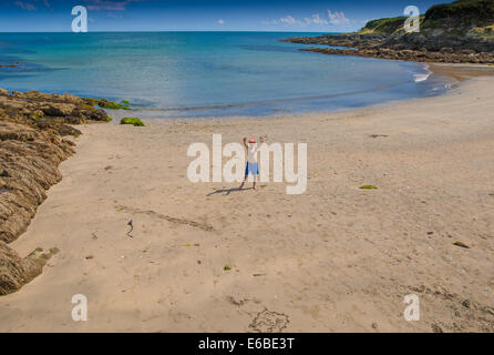 Colona Beach, Chapel Point, Cornwall, England Stock Photo