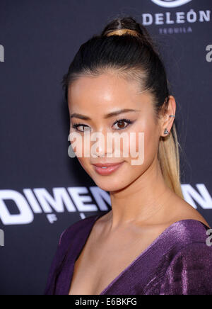 Hollywood, California, USA. 19th Aug, 2014. Jamie Chung arrives for the premiere of the film ''Sin City: A Dame To Kill For'' at the Chinese theater. Credit:  Lisa O'Connor/ZUMA Wire/Alamy Live News Stock Photo