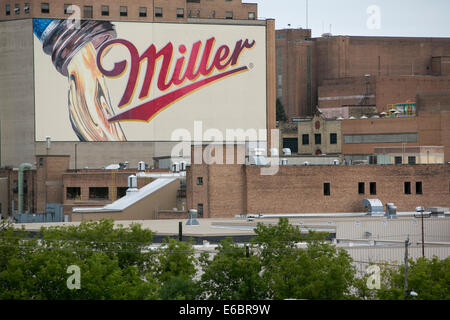 The MillerCoors brewery in Milwaukee, Wisconsin. Stock Photo