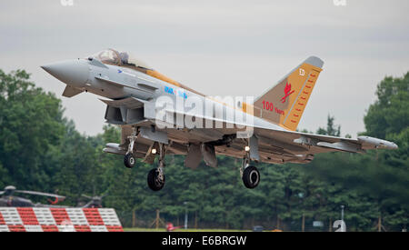 RAF Eurofighter Typhoon FGR4 6 Squadron Special on approach at the Royal International Air Tattoo
