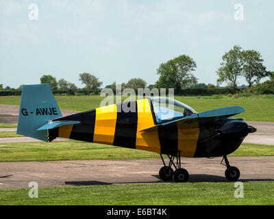Acro Nipper monoplane, a classic civil aircraft at Breighton general aviation airfield,near Selby, Yorksh