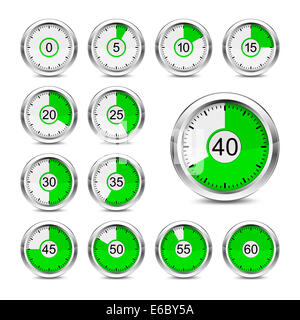 Set timer icon Stock Photo