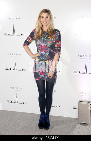 The View from The Shard's 1st birthday party - Arrivals  Featuring: Ashley James Where: London, United Kingdom When: 04 Feb 2014 Stock Photo