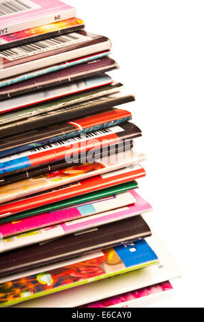 stack of magazines Stock Photo