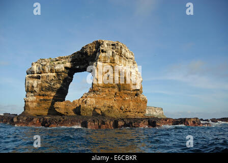 Darwin's Arch, Darwin Island, Galapagos Islands, Ecuador, South America - close-up from the sea Stock Photo