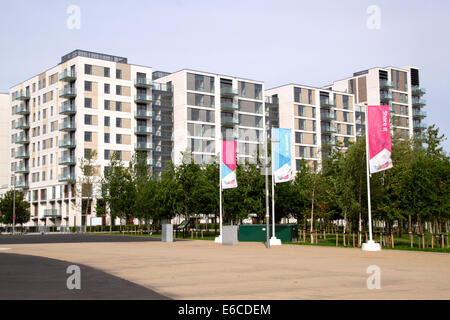 Apartments at East Village Queen Elizabeth Olympic Park Stratford London Stock Photo