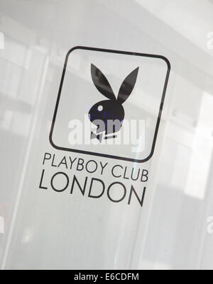 Logo on Playboy Club London Stock Photo