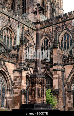 Chester Cathedral is a Church of England cathedral and the mother church of the Diocese of Chester, Stock Photo