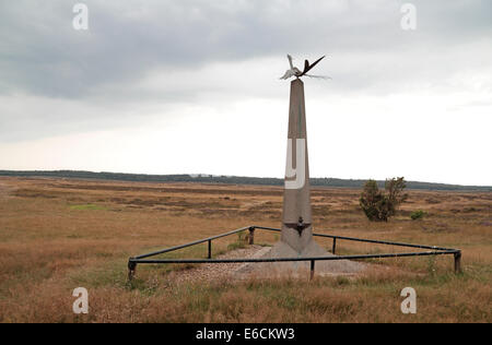 Dove of Peace Airborne Memorial at Ginkelse Heide, where the British 1st Airborne landed, west of Arnhem, Netherlands. Stock Photo