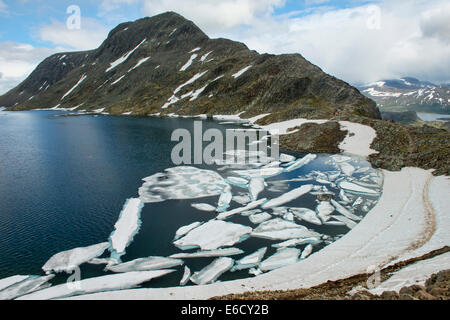 Beautiful view from the Besseggen Ridge hike in Jotunheimen National Park, Norway Stock Photo