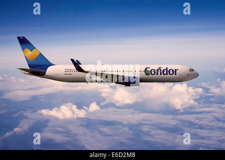 Condor D-ABUL Boeing 767 in flight Stock Photo