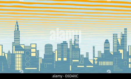 Outline of a city skyline Stock Vector Image & Art - Alamy
