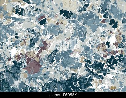 Abstract editable vector of a blue grunge pattern Stock Vector