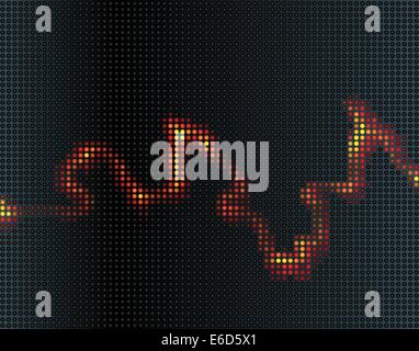 Abstract editable vector background of a hot stripe Stock Vector
