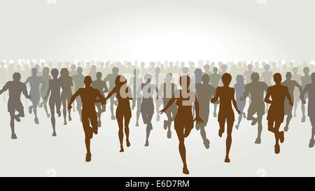 Silhouette people bodily movement Royalty Free Vector Image