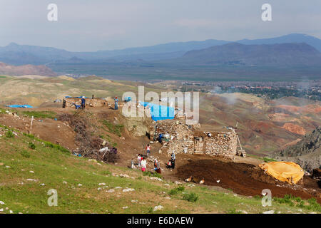 Turkey, Eastern Anatolia, Agri province, Dogubeyazit, Farmhouse Stock Photo