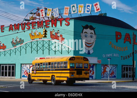 New Jersey (USA), the Amusement Palace in Asbury Park, demolished in 2004 Stock Photo