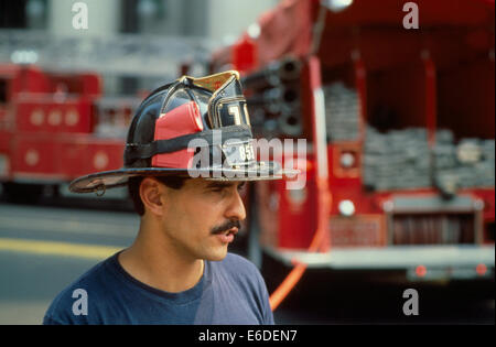New York (USA), Fire Department Stock Photo