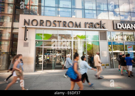 A Nordstrom Rack department store on Union Square  in New York Stock Photo