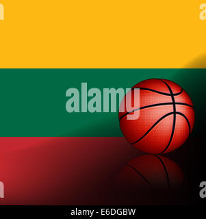 Lithuanians basket ball, vector Stock Photo