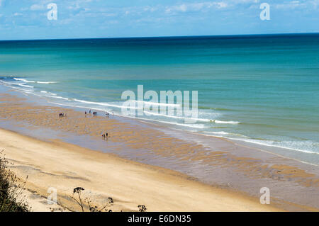 Stunning Cromer beach, beautifully clear water. Stock Photo