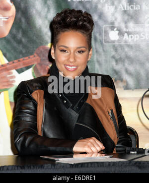 Alicia Keys introduces the new interactive storytelling app 'Mookey' at The 111th American International Toy Fair  Featuring: Alicia Keys Where: New York City, New York, United States When: 16 Feb 2014 Stock Photo