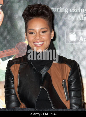 Alicia Keys introduces the new interactive storytelling app 'Mookey' at The 111th American International Toy Fair  Featuring: Alicia Keys Where: New York City, New York, United States When: 16 Feb 2014 Stock Photo