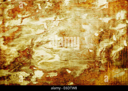 Brown and white grunge background, texture image c dark spots on the wall Stock Photo