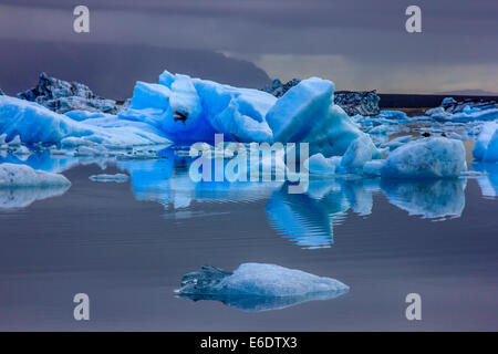 Iceberg drifting in Jokulsarlon glacier bay Stock Photo