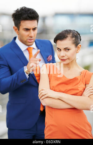 Couple conflict Stock Photo