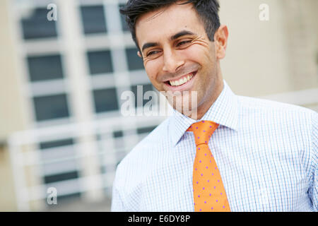 Portrait of businessman outdoors Stock Photo