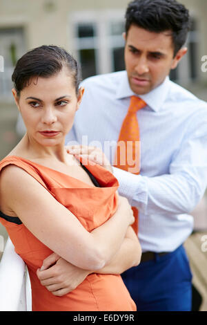 Couple consoling Stock Photo