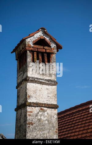 Old chimney, Krasic, Žumberak, Croatia Stock Photo