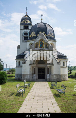 Neo-Byzantine Greek Catholic church of the Annunciation, Strmec Pribicki, Krasic, Žumberak, Croatia Stock Photo