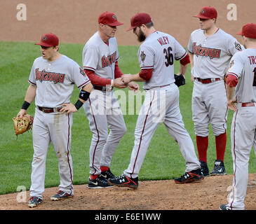 Washington, DC, USA. 21st Aug, 2014. Washington Nationals left