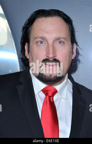 Toronto, Canada. 21st August 2014. Actor John Paul Tremblay poses for picture on the red carpet during the arrival for the Toronto premiere of SWEARNET: The Movie at Scotiabank Theatre. Credit:  EXImages/Alamy Live News Stock Photo