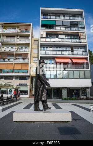 Statue of Franjo Tudjman, first Croatian president, Gornji Grad, Osijek, Croatia Stock Photo